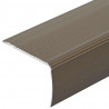 Listwy schodowe 30 pcs Brązowy 67 x 3.5 x 3 cm Aluminium