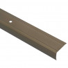 Listwy schodowe 30 pcs Brązowy 67 x 3.5 x 3 cm Aluminium
