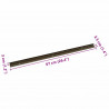 Listwy schodowe 30 pcs Brązowy 67 x 3.5 x 3 cm Aluminium