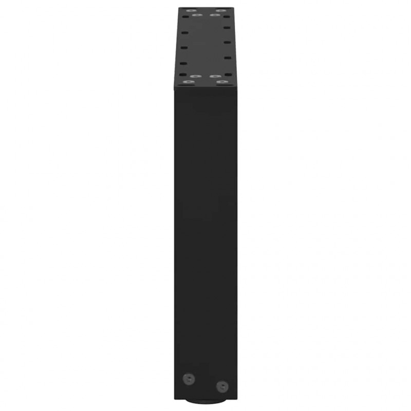 Nogi do stolika kawowego w kształcie litery U 2 szt. Czarne 50x(30-31) cm Stal