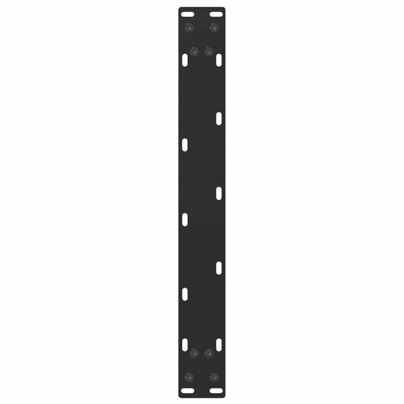 Nogi do stolika kawowego w kształcie litery U 2 szt. Czarne 50x(30-31) cm Stal