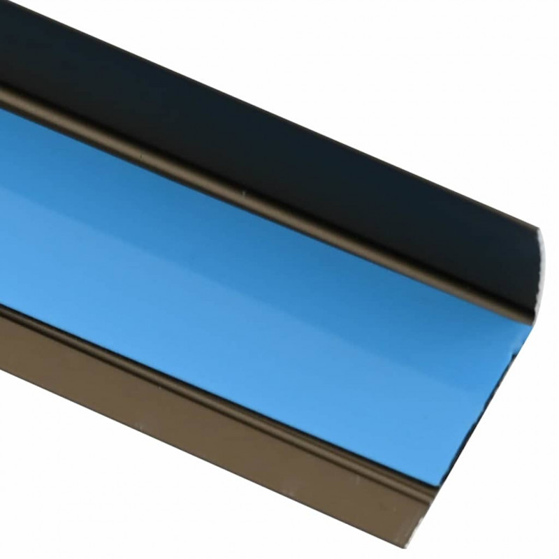 Listwy schodowe 30 pcs Brązowy 67 x 3.5 x 3 cm Aluminium
