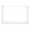Nogi do stolika kawowego w kształcie litery U 2 szt. Białe 50x(30-31) cm Stal