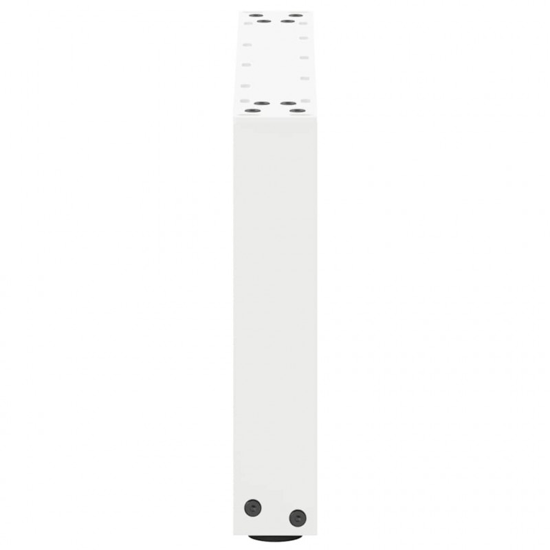 Nogi do stolika kawowego w kształcie litery U 2 szt. Białe 50x(30-31) cm Stal