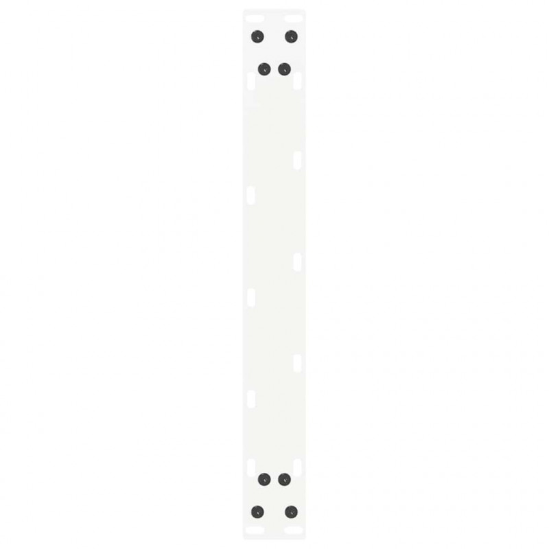 Nogi do stolika kawowego w kształcie litery U 2 szt. Białe 50x(30-31) cm Stal
