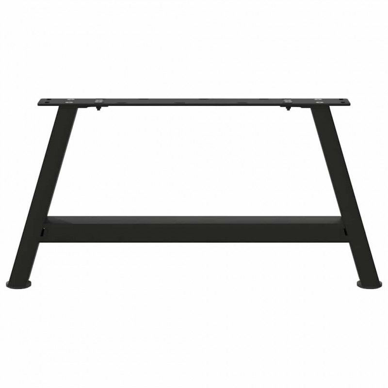 Nogi do stolika kawowego w kształcie litery A 2 szt. Czarne 60x(30-31) cm Stal