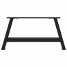 Nogi do stolika kawowego w kształcie litery A 2 szt. Czarne 60x(30-31) cm Stal