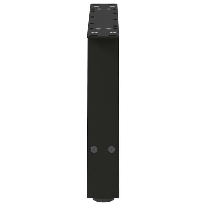 Nogi do stolika kawowego w kształcie litery A 2 szt. Czarne 60x(30-31) cm Stal