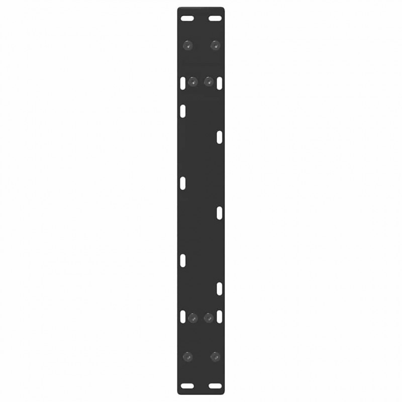 Nogi do stolika kawowego w kształcie litery A 2 szt. Czarne 60x(30-31) cm Stal