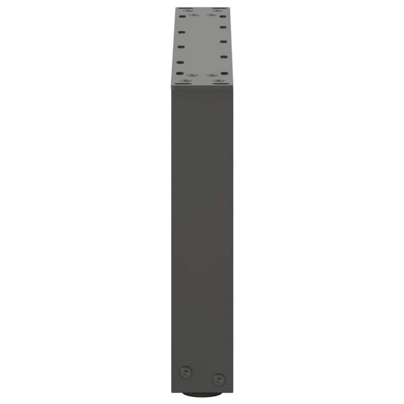 Nogi do stolika kawowego w kształcie litery U 2 szt. Antracyt 50x(30-31) cm Stal