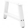 Nogi do stolika kawowego w kształcie litery A 2 szt. Białe 60x(30-31) cm Stal
