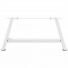 Nogi do stolika kawowego w kształcie litery A 2 szt. Białe 60x(30-31) cm Stal