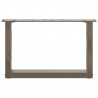 Nogi do stolika kawowego w kształcie litery U 2 szt. Naturalna stal 50x(30-31) cm Stal