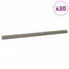 Listwy schodowe 30 pcs szampański 67 x 3.5 x 3 cm Aluminium