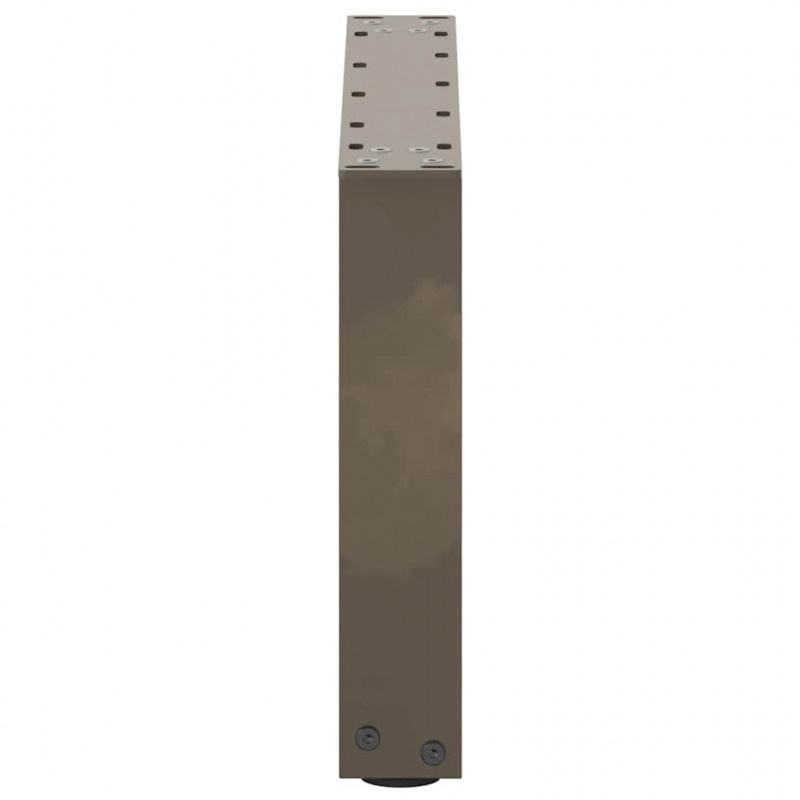 Nogi do stolika kawowego w kształcie litery U 2 szt. Naturalna stal 50x(30-31) cm Stal