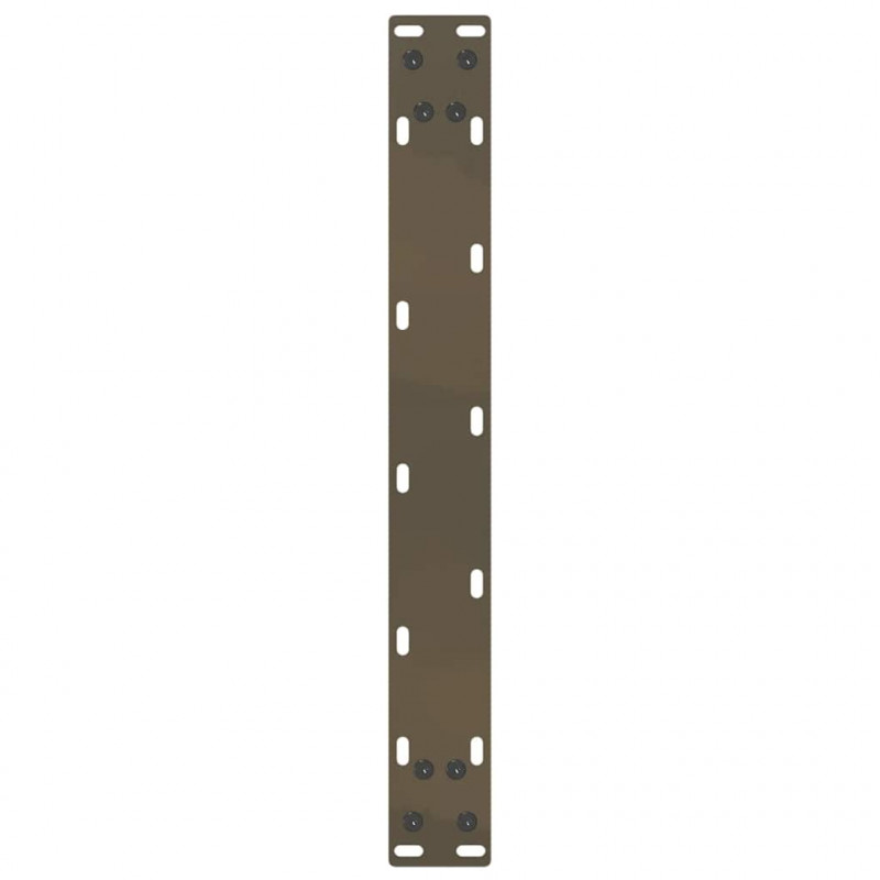 Nogi do stolika kawowego w kształcie litery U 2 szt. Naturalna stal 50x(30-31) cm Stal