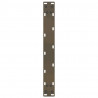 Nogi do stolika kawowego w kształcie litery U 2 szt. Naturalna stal 50x(30-31) cm Stal