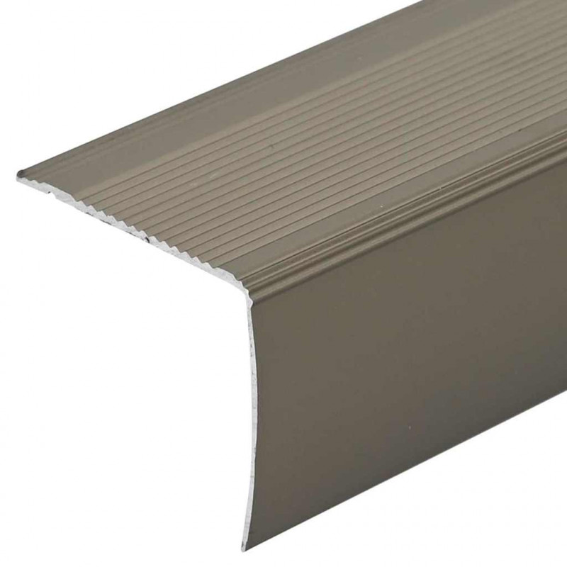 Listwy schodowe 30 pcs szampański 67 x 3.5 x 3 cm Aluminium