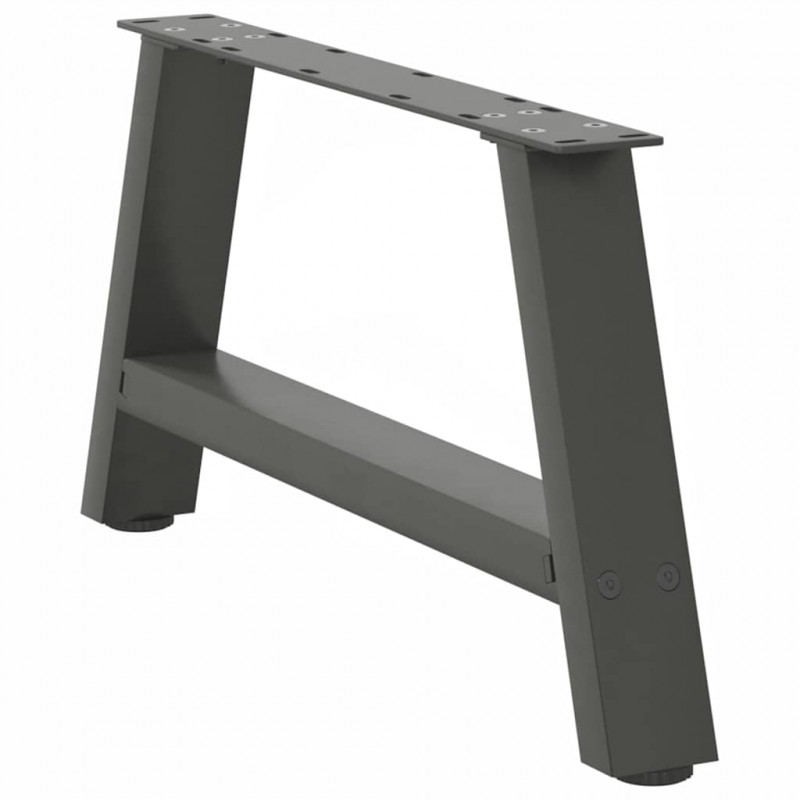 Nogi do stolika kawowego w kształcie litery A 2 szt. Antracyt 60x(30-31) cm Stal