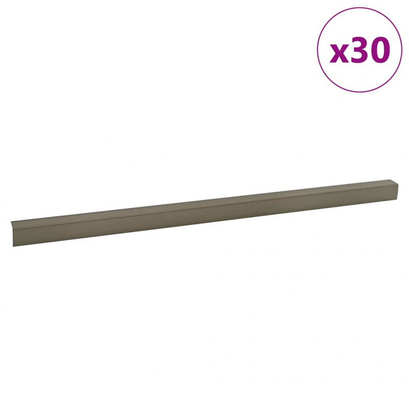 Listwy schodowe 30 pcs szampański 67 x 3.5 x 3 cm Aluminium