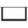 Nogi do stolika kawowego w kształcie litery U 2 szt. Czarne 60x(30-31) cm Stal