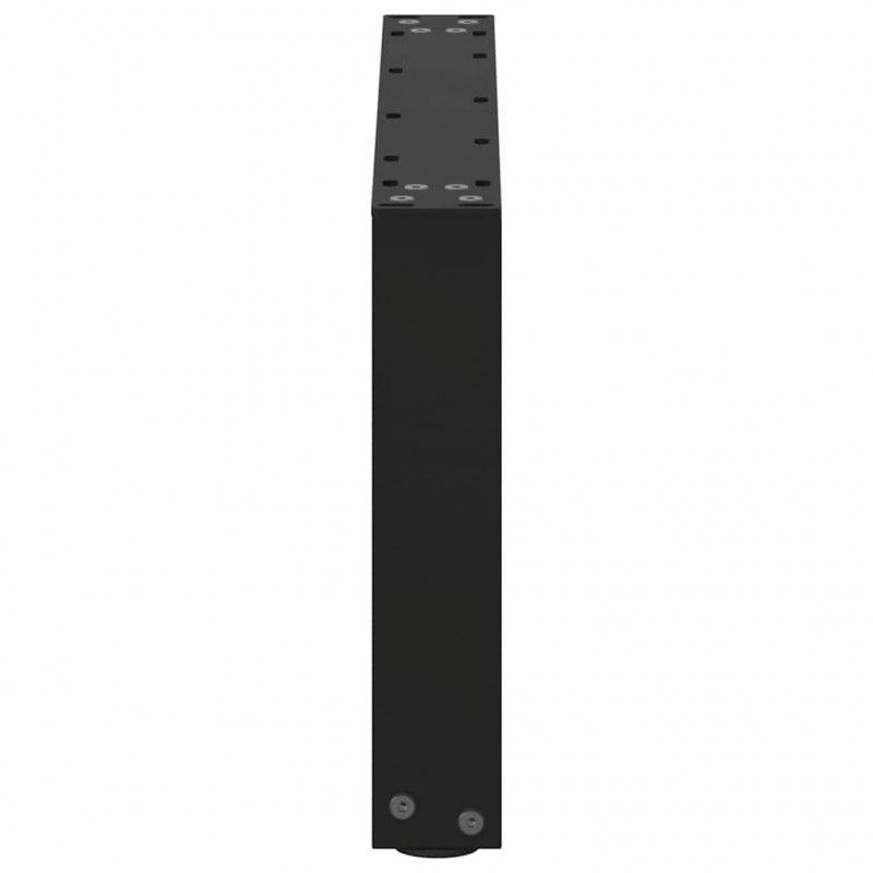 Nogi do stolika kawowego w kształcie litery U 2 szt. Czarne 60x(30-31) cm Stal