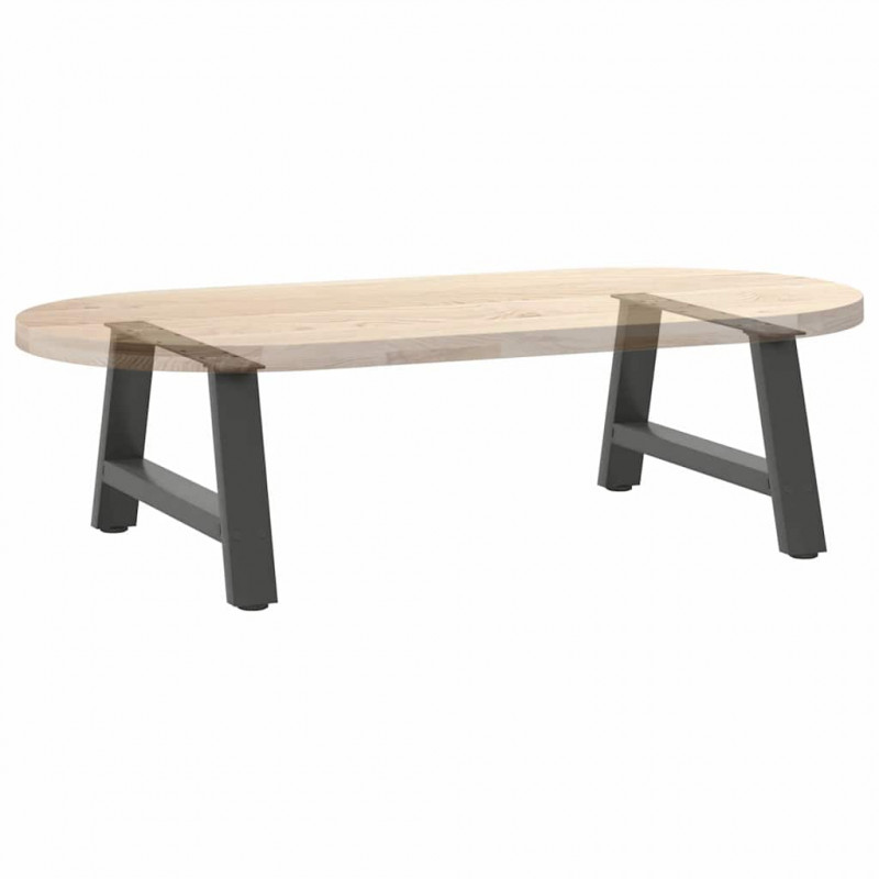 Nogi do stolika kawowego w kształcie litery A 2 szt. Antracyt 60x(30-31) cm Stal