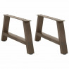 Nogi do stolika kawowego w kształcie litery A 2 szt. 60x(30-31) cm Stal