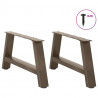 Nogi do stolika kawowego w kształcie litery A 2 szt. 60x(30-31) cm Stal