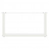 Nogi do stolika kawowego w kształcie litery U 2 szt. Białe 60x(30-31) cm Stal