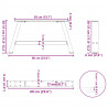 Nogi do stolika kawowego w kształcie litery A 2 szt. 60x(30-31) cm Stal