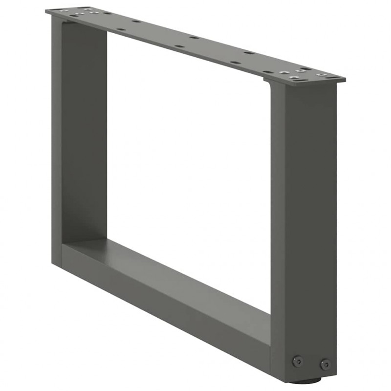 Nogi do stolika kawowego w kształcie litery U 2 szt. Antracyt 60x(30-31) cm Stal