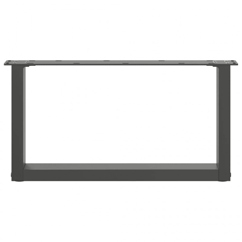 Nogi do stolika kawowego w kształcie litery U 2 szt. Antracyt 60x(30-31) cm Stal