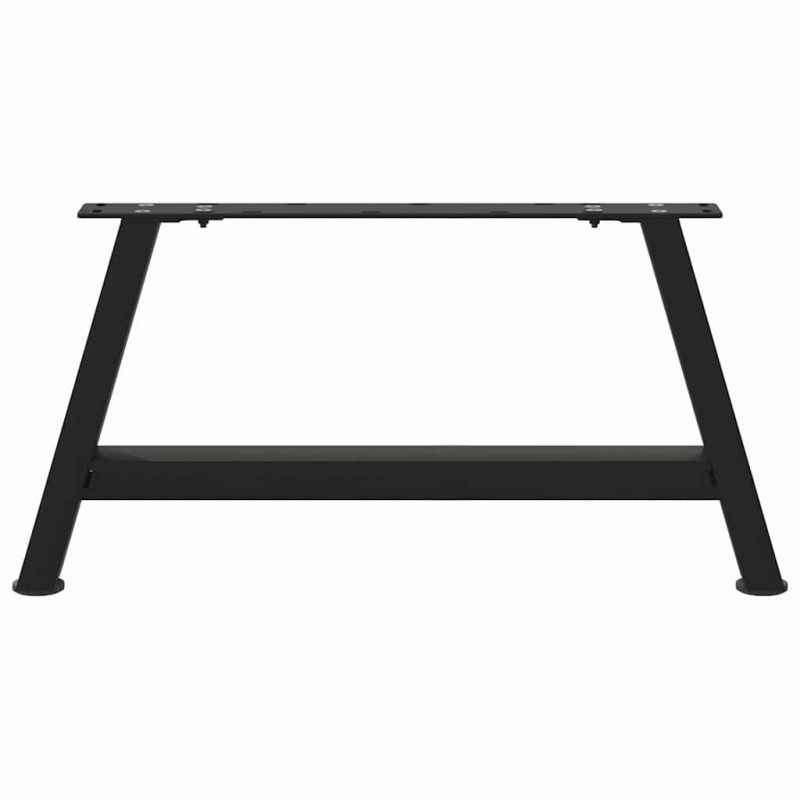 Nogi do stolika kawowego w kształcie litery A 2 szt. Czarne 70x(30-31) cm Stal