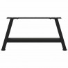 Nogi do stolika kawowego w kształcie litery A 2 szt. Czarne 70x(30-31) cm Stal