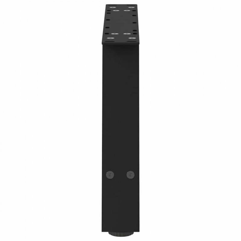 Nogi do stolika kawowego w kształcie litery A 2 szt. Czarne 70x(30-31) cm Stal