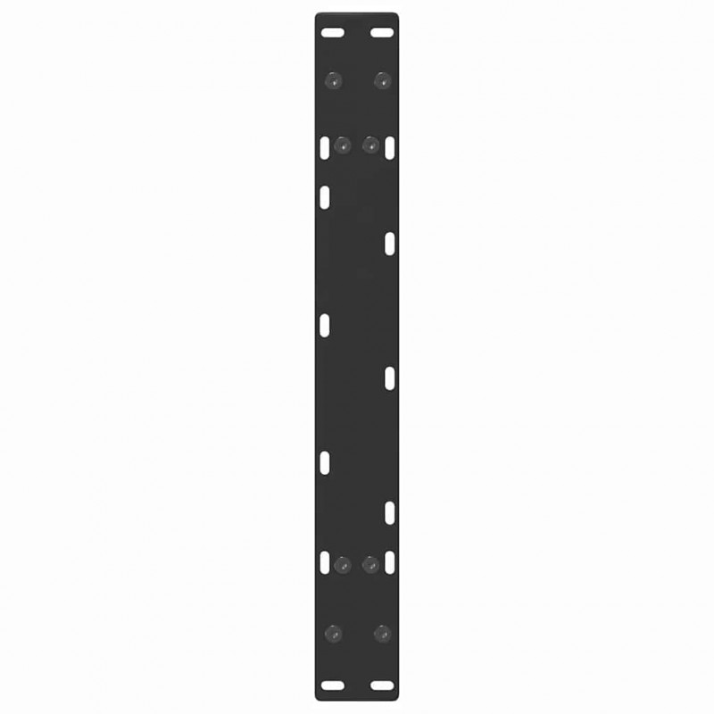 Nogi do stolika kawowego w kształcie litery A 2 szt. Czarne 70x(30-31) cm Stal