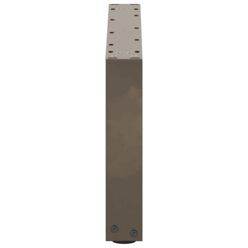 Nogi do stolika kawowego w kształcie litery U 2 szt. Naturalna stal 60x(30-31) cm Stal