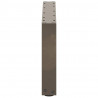 Nogi do stolika kawowego w kształcie litery U 2 szt. Naturalna stal 60x(30-31) cm Stal