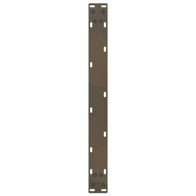 Nogi do stolika kawowego w kształcie litery U 2 szt. Naturalna stal 60x(30-31) cm Stal