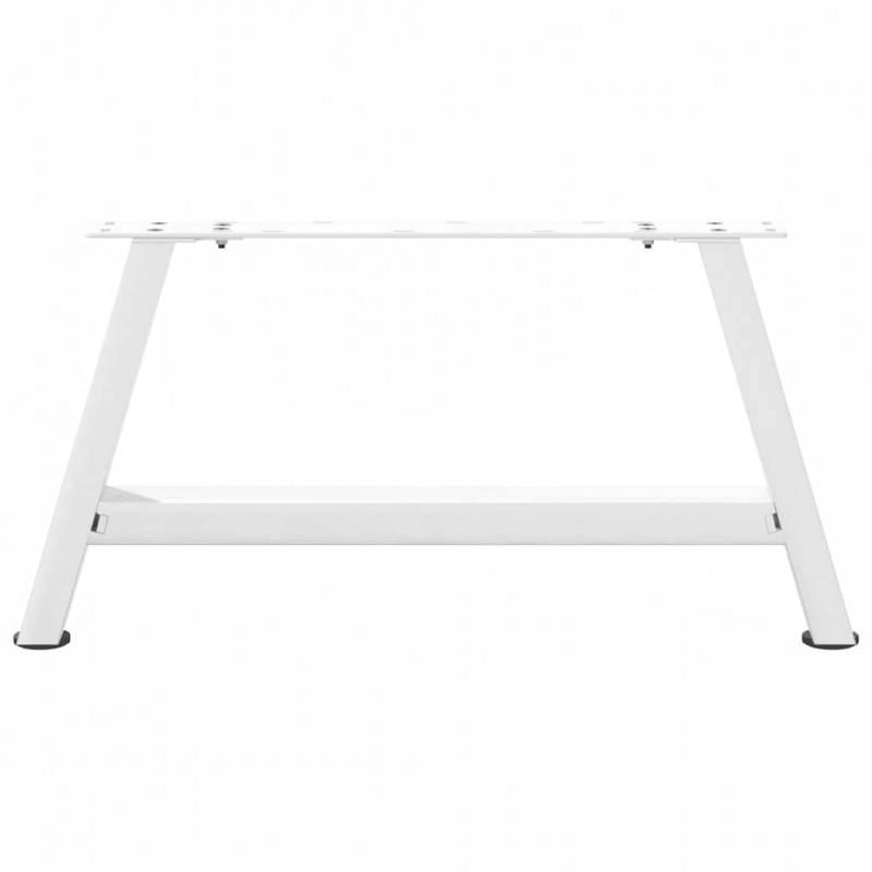Nogi do stolika kawowego w kształcie litery A 2 szt. Białe 70x(30-31) cm Stal