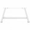 Nogi do stolika kawowego w kształcie litery A 2 szt. Białe 70x(30-31) cm Stal
