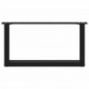Nogi do stolika kawowego w kształcie litery U 2 szt. Czarne 70x(30-31) cm Stal