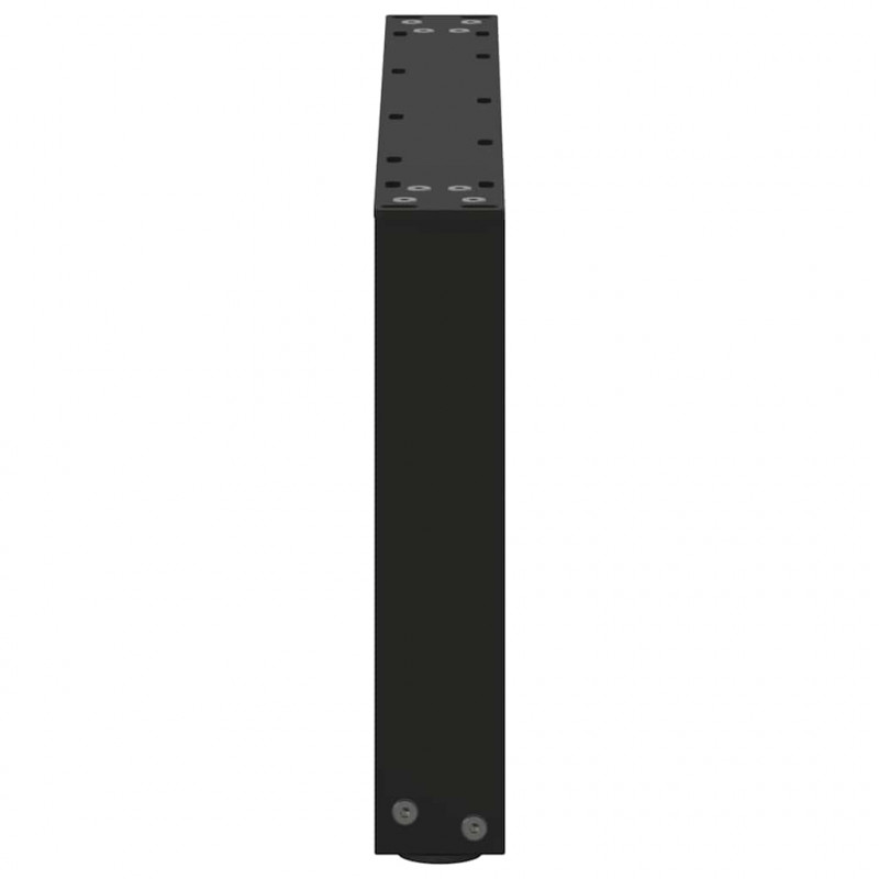 Nogi do stolika kawowego w kształcie litery U 2 szt. Czarne 70x(30-31) cm Stal