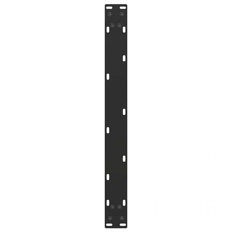 Nogi do stolika kawowego w kształcie litery U 2 szt. Czarne 70x(30-31) cm Stal
