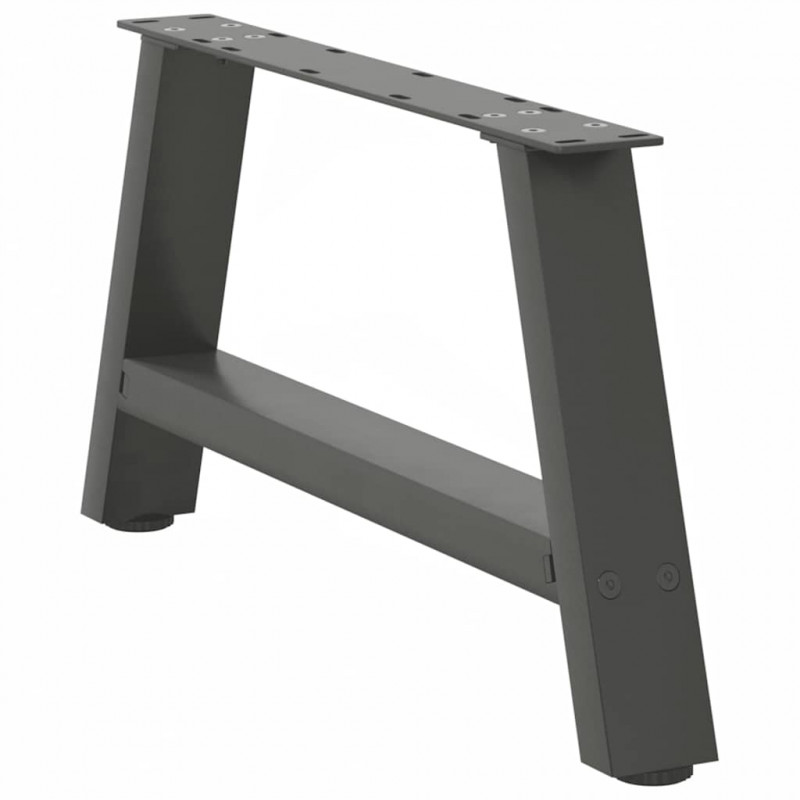 Nogi do stolika kawowego w kształcie litery A 2 szt. Antracyt 70x(30-31) cm Stal