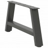 Nogi do stolika kawowego w kształcie litery A 2 szt. Antracyt 70x(30-31) cm Stal