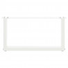 Nogi do stolika kawowego w kształcie litery U 2 szt. Białe 70x(30-31) cm Stal