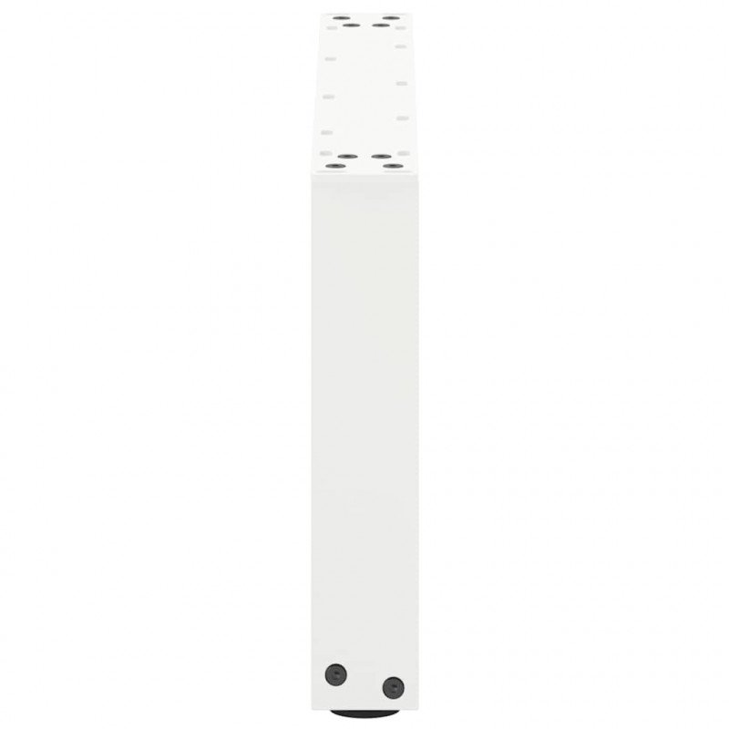 Nogi do stolika kawowego w kształcie litery U 2 szt. Białe 70x(30-31) cm Stal