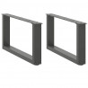 Nogi do stolika kawowego w kształcie litery U 2 szt. Antracyt 70x(30-31) cm Stal